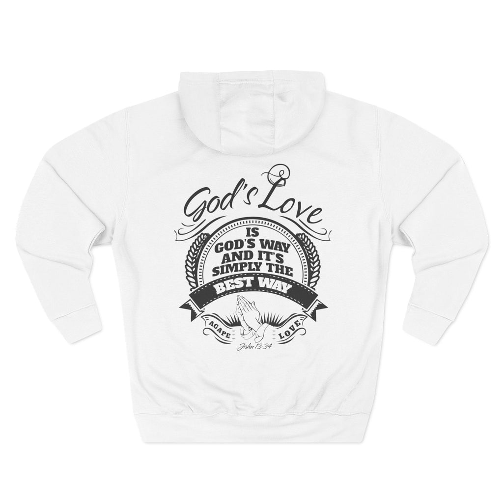 Three-Panel Fleece Hoodie