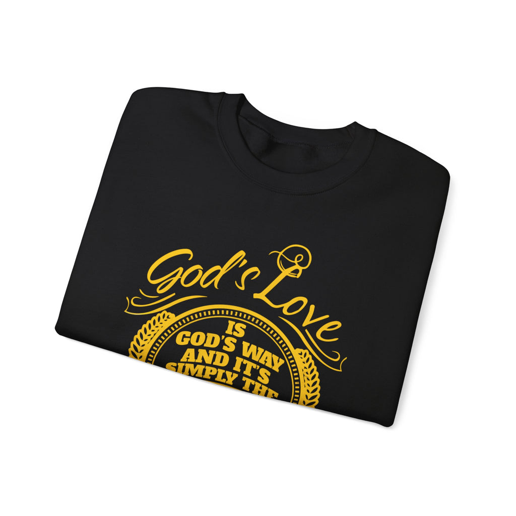 God’s Love Crewneck Sweatshirt – Inspirational Christian Faith Pullover