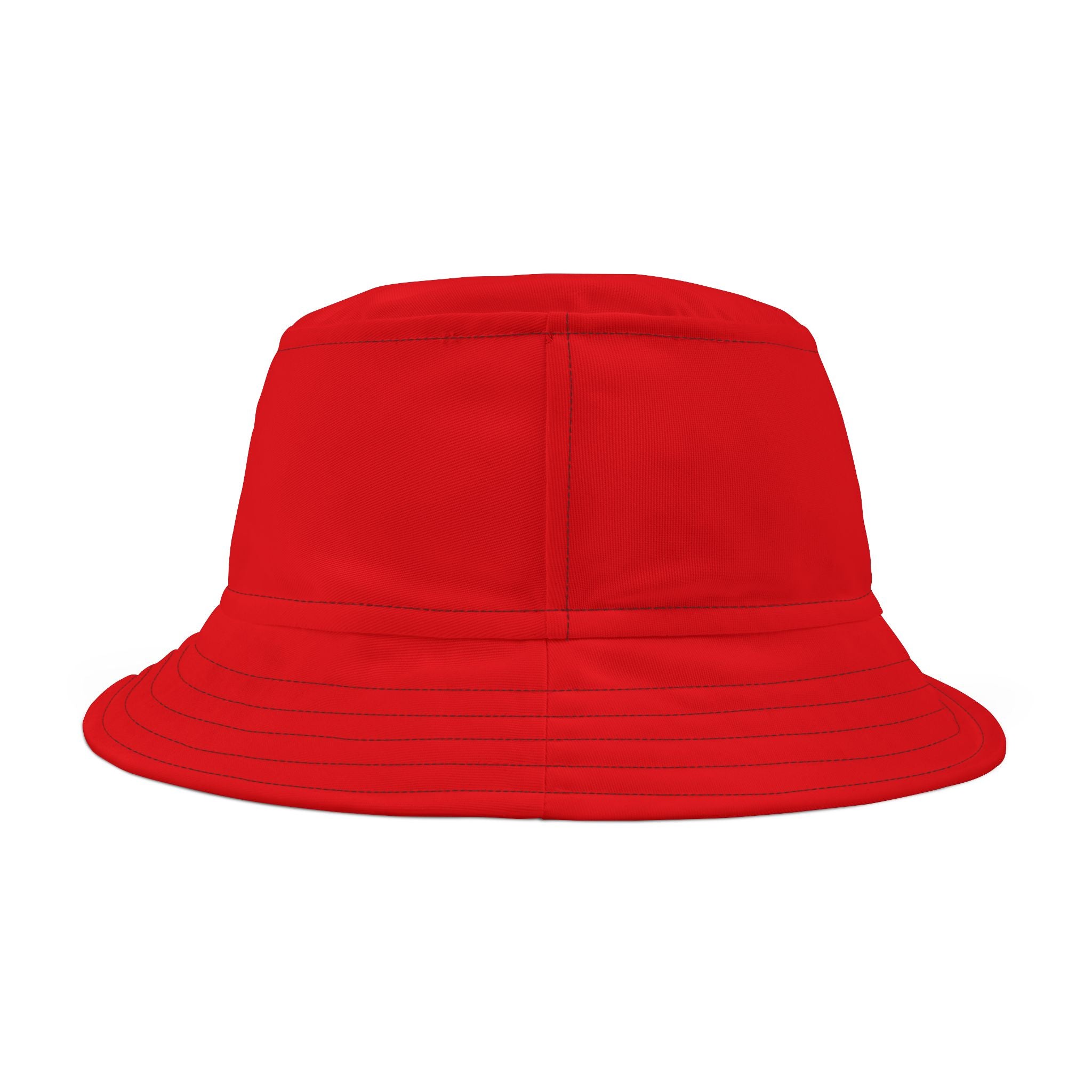 Red 'Surf Love' Skull Bucket Hat