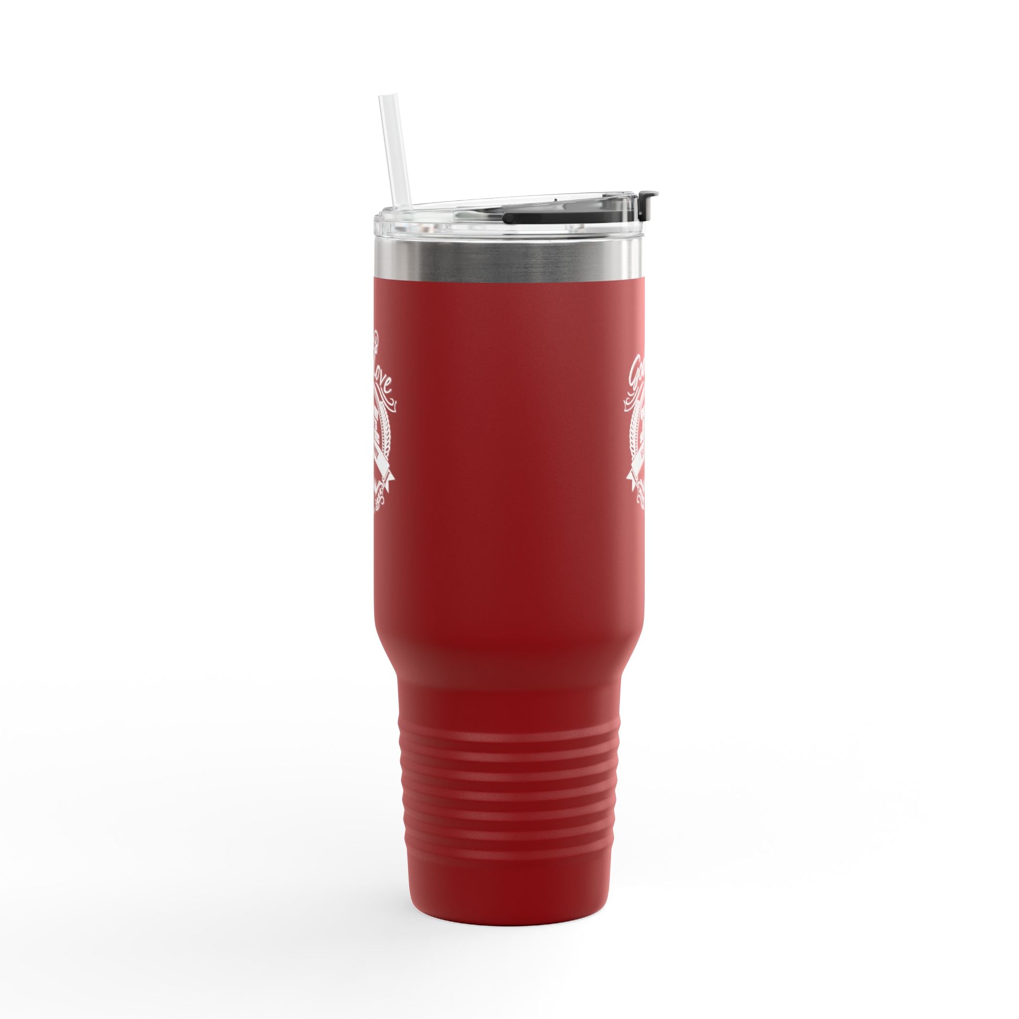 40oz Insulated Travel Mug — "God's Love" Inspirational Gospel Design