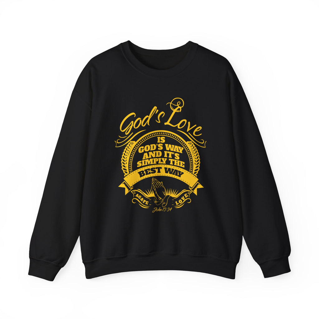 God’s Love Crewneck Sweatshirt – Inspirational Christian Faith Pullover