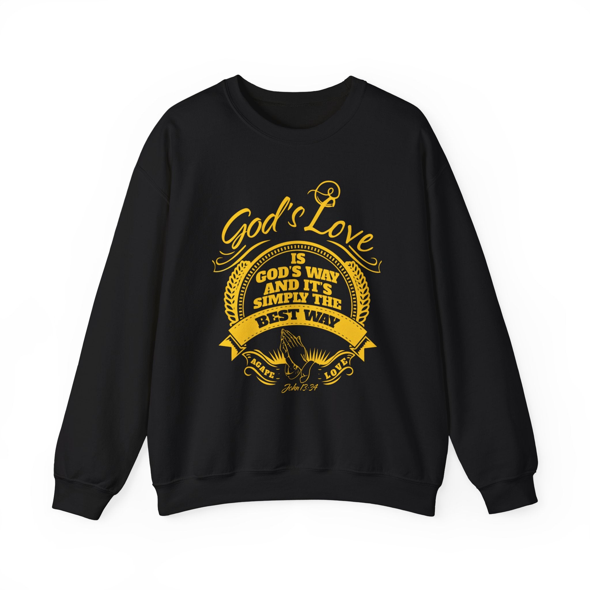 God’s Love Crewneck Sweatshirt – Inspirational Christian Faith Pullover
