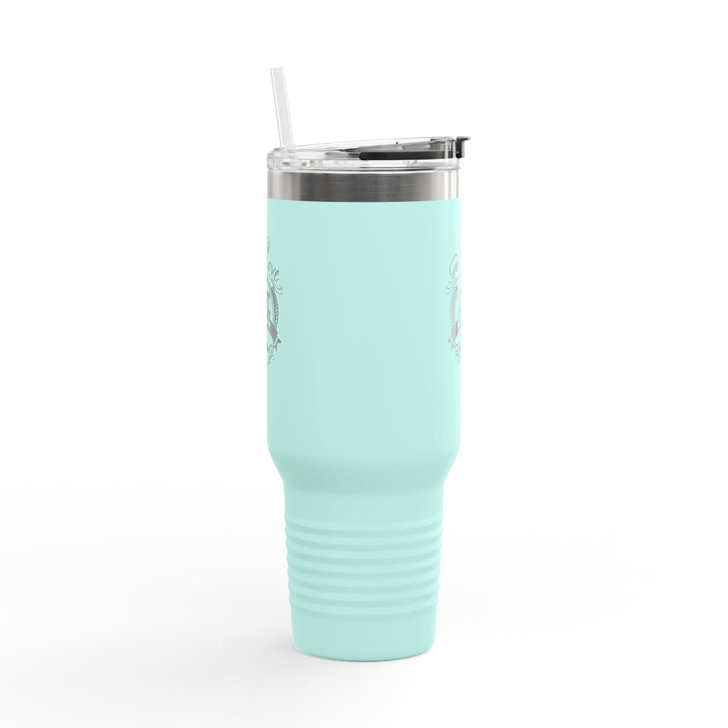 40oz Insulated Travel Mug — "God's Love" Inspirational Gospel Design