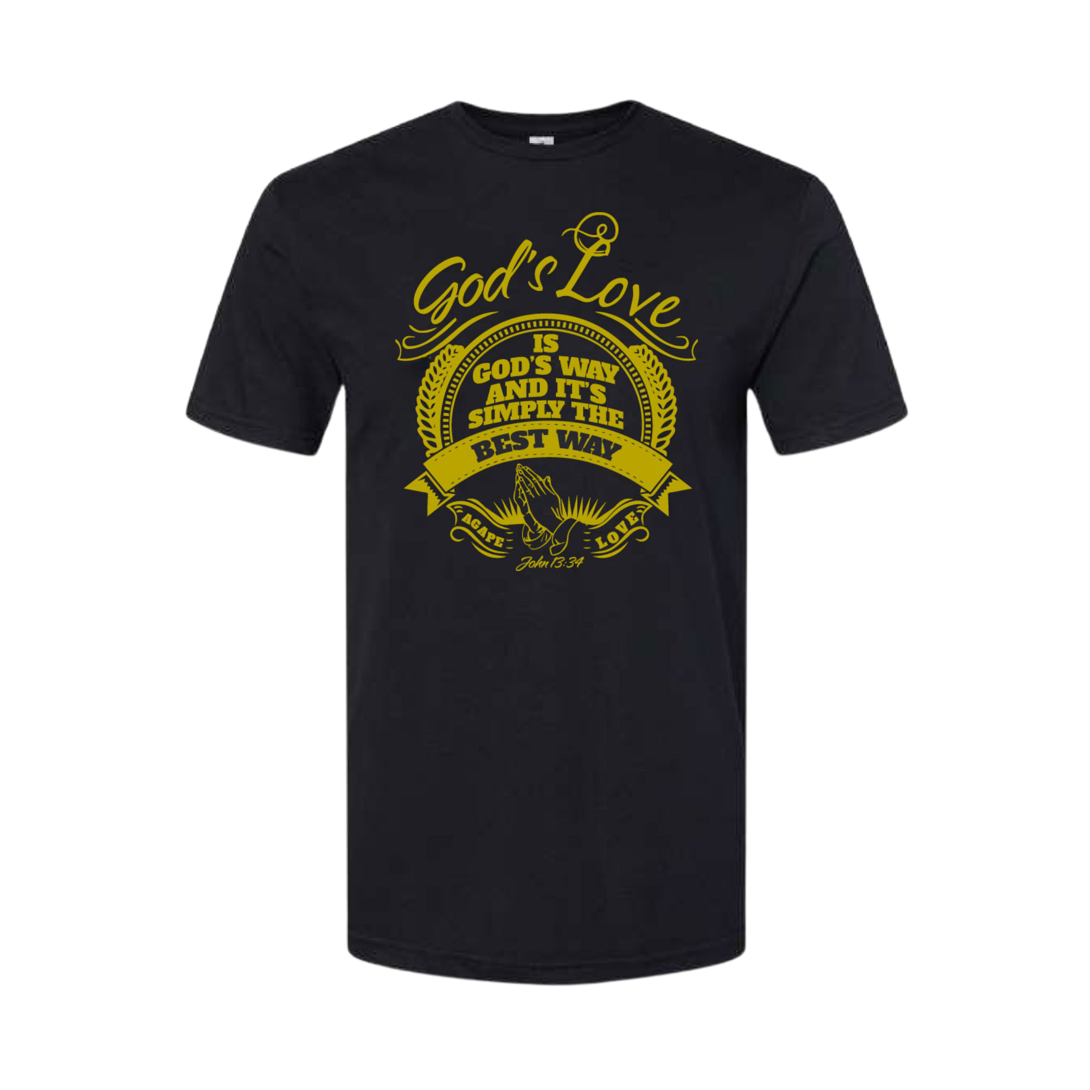 Women's Crew Neck T-Shirt Gold